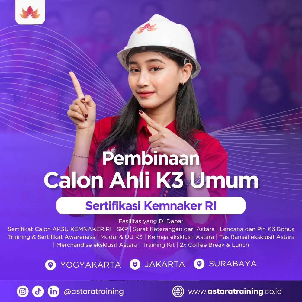 Pembinaan Calon Ahli K3 Umum Tatap Muka