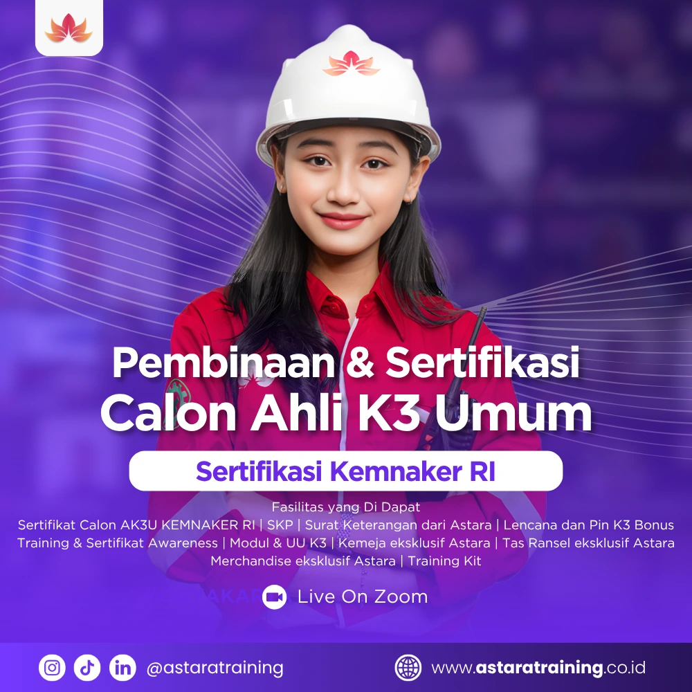 Pembinaan Calon Ahli K3 Umum Online