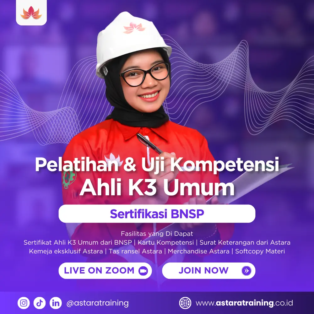 Pembinaan Ahli K3 Umum BNSP Online
