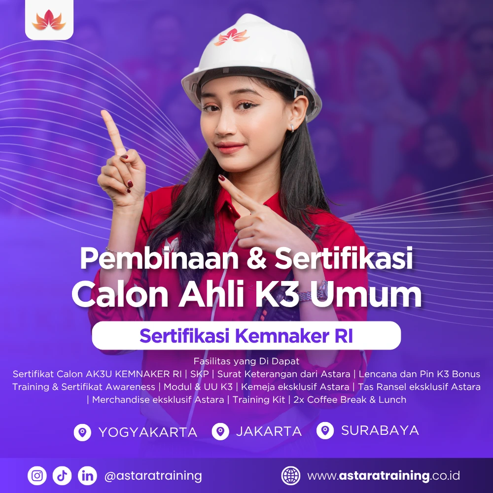 Pembinaan Calon Ahli K3 Umum Tatap Muka